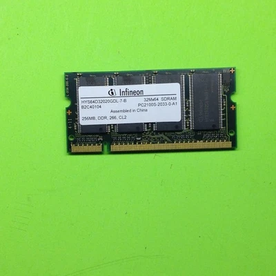 Infineon 11S38L4696ZL1MJ14252FV HYS64D32020GDL-7-B 256MB DDR-266 (PC-2100) Ran - Image 1 of 2