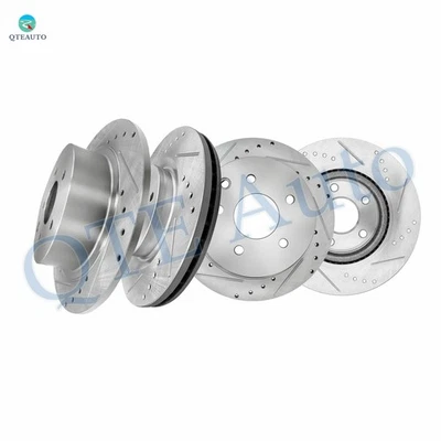 Rotores de disco de freno perforados 4P F 296-R 291,5 para Nissan Sentra 2007-2012 2017-2019 Foto 1 de 4