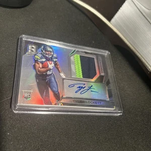 Tyler Lockett 2015 Panini Spectra rookie patch auto (31/99) KANSAS ST/SEATTLE - Picture 1 of 2