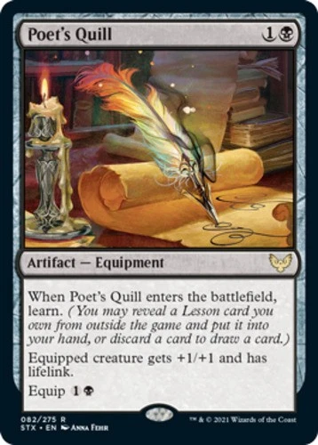 x1 Poet's Quill - Strixhaven: School of Mages - NM - MTG - Image 1 of 1