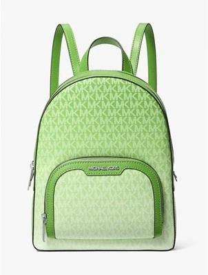 Michael Kors Jaycee Mujer Mediana Firma Viaje Escuela Mochila de Hombro Verde Foto 1 de 4