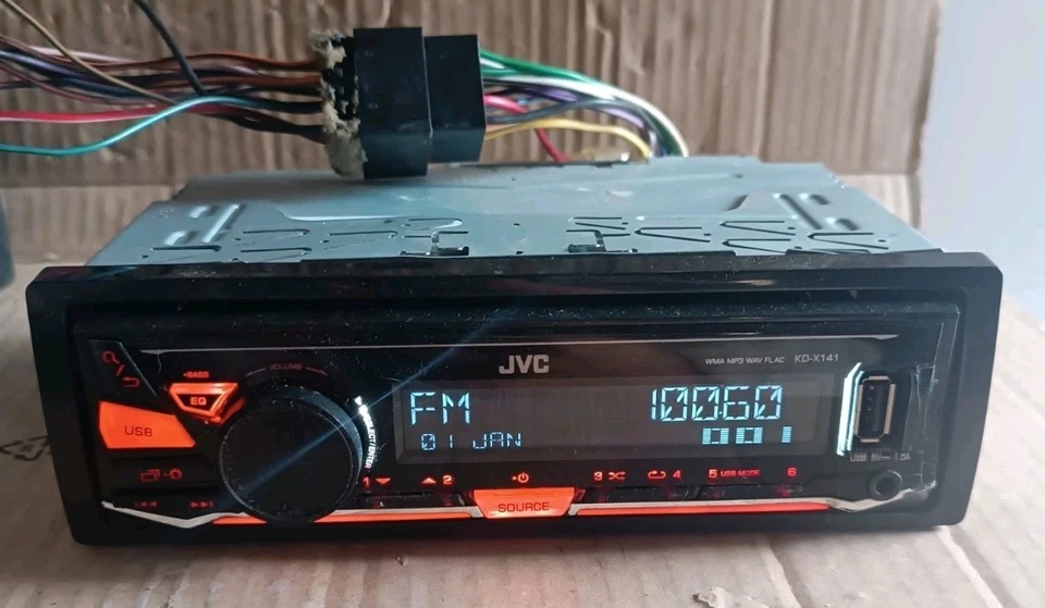 Autoradio JVC KD-X141 (4x50wat) USB/AUX MP3, WMA, WAV & FLAC Audio File Playback - Immagine 1 di 4