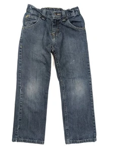 Wrangler Regular Fit Blue Denim Wash Straight Leg Waistband Youth Size 8R - Picture 1 of 4