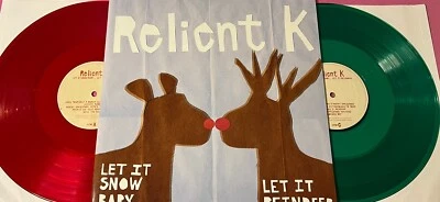 Relient K Let it Snow Baby / Reindeer 2LP Vinyl Red / Green CHRISTMAS XMAS Punk - Image 1 of 4