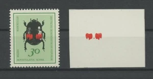 DDR PH 1415 MAGGIOLINO 1968 STAMPA DI FASE INSETTI SCARABEO PROOF IMPERFETTO RARO!! m1859 - Foto 1 di 1
