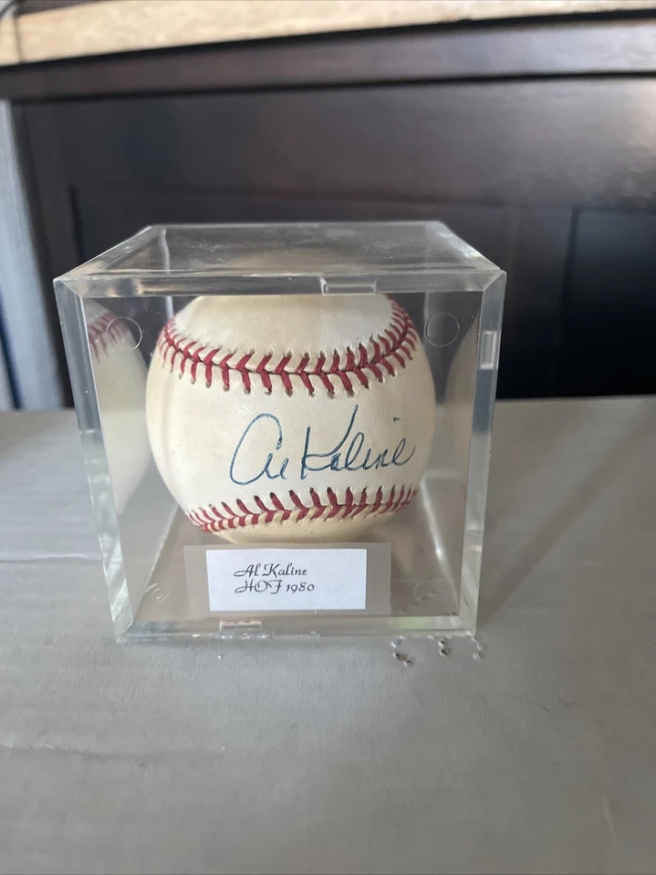 AL KALINE Autographed MLB baseball - Image 1 of 1