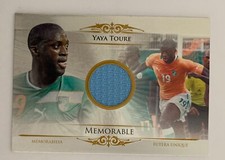 Yaya Toure /111 Futera Memorable Jersey Soccer Card player worn patch Man City