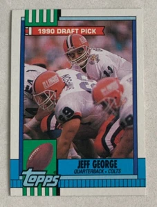 NFL JEFF GEORGE Indianapolis Colts 1990 Topps ROOKIE Football Trading CARD #298 - Picture 1 of 3