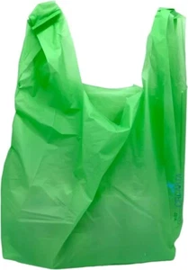 1000 PZ SHOPPER SACCHETTI BUSTE PLASTICA PER NEGOZIO Colore Verde 21x42 - Foto 1 di 8