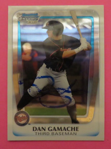 2011 Bowman Chrome 1st Card, Minnesota Twins - DAN GAMACHE - autographed