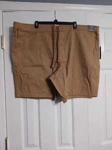 Pantaloncini chino uomo Mutual Weave Big&Tall nuovi con etichette taglia 52 Valley Forge Tan - Foto 1 di 5