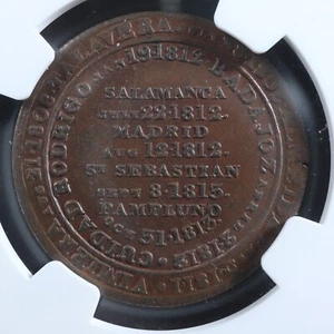 WE-11D2 NGC MS-64 Wellington St. Sebastian Pampluno token Canada Breton 988 - Picture 1 of 4