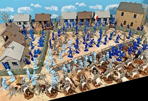 Napoleonic Battle of Waterloo Playset #3 - Prussians Arrive 54mm Toy Soldiers - Picture 1 of 6