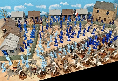 Napoleonic Battle of Waterloo Playset #3 - Prussians Arrive 54mm Toy Soldiers - Image 1 of 4