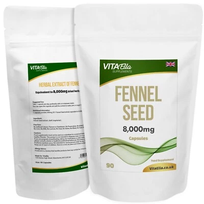 VITAELLA Fennel Seed | 8,000mg Capsules | Powerful Formula | Best Value on Ebay