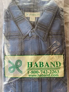 Haband Men’s Long Sleeve Dress Shirt Size XL - Brand New Long Sleeve • Blue - Picture 1 of 2