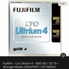UPC 521375000896 product image for Fujifilm Lto Ultrium 4 800 Gb 1.6 Tb Storage Media 26247007 15716800 | upcitemdb.com