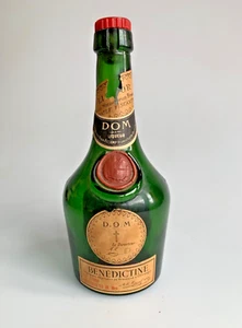 Vintage Benedictine Dom Schnapsflasche leer 12 Flüssigunzen - Bild 1 von 10