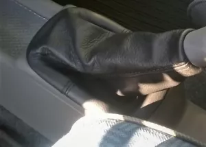 gear lever cap for Fiat Panda 141 made of genuine black leather custom - Picture 1 of 3