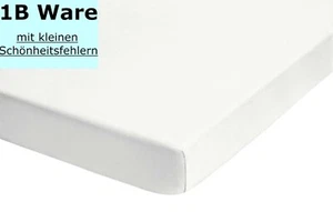 1b Biberna Biber Spannbettlaken Spannbetttuch 90x200 100x200 cm weiß