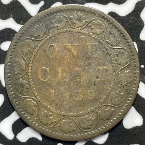 1859 Canada Large Cent Lot#M5367 Cover