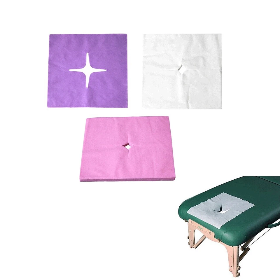 MARKENLOS 100 pañuelo ranurado nasal cojín facial tumbona de masaje cojín funda reposacabezas