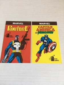 2 SEGNALIBRI STAR COMICS CAPITAN AMERICA & I VENDICATORI IL PUNITORE PUNISHER - Imagen 1 de 2