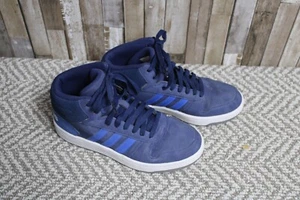 Adidas Kids Hoops Mid 2.0 EE6707 Junior Shoes High Tops Dark Blue Blue Sz 6 - Picture 1 of 12