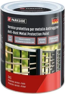 Parkside Metal Anti-Rostschutz Farbe 1 Liter Schwarz-Weiß-Silber Grau - Bild 1 von 2