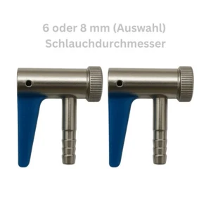 Adattatore aria compressa spina leva 6 mm 8 mm riempimento pneumatici compressore tubo basculante - Foto 1 di 13