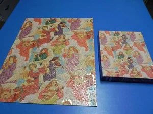 HEAVENLY ANGELS 500 piece JIGSAW PUZZLE Springbok 18x23.5 Gold Halo Violin Harp - Picture 1 of 9