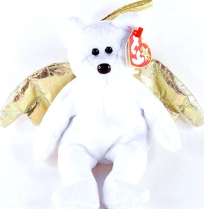 TY Original Beanie Baby HALO II Vintage Without Ear Tag 2000 White Bear Toy - Picture 1 of 12