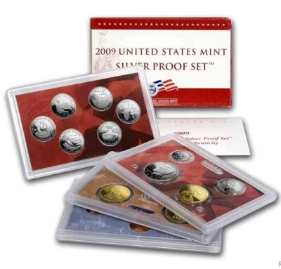 2009-S | HARD TO FIND | US Silver Mint Proof 18 Coin Set | Inc COA | - Image 1 of 4