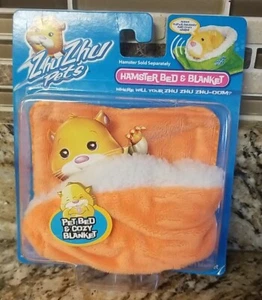 Cama y manta naranja para hámster Zhu Zhu Pets edición 2008 - NUEVO en caja - Imagen 1 de 3