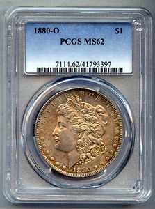 1880 O Morgan Silber Dollar PCGS MS 62 - Bild 1 von 4