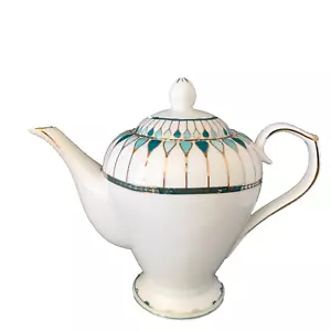 GRACE TEAWARE DECO TEALS - GOLD OFF WHITE TEEKANNE NEUWERTIG - Bild 1 von 5