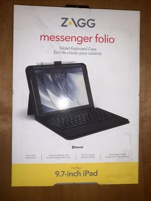 ZAGG Messenger Folio Tablet Case & Bluetooth Keyboard For Apple iPad 9.7 Inch - Image 1 of 2