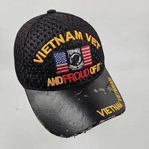 US Warriors Distressed "Vietnam Vet" Snatchback Cap, Size Adjustable - Picture 1 of 9