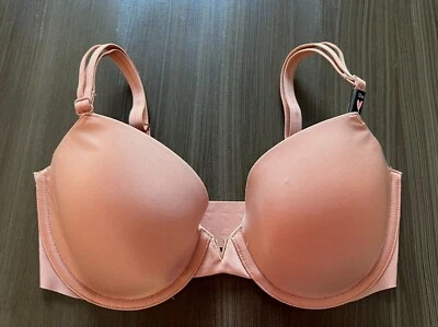 VICTORIAS SECRET SEXY ILLUSIONS LIGHTLY LINED DEMI BRA PADDED GOLD HARDWARE NWT - Image 1 of 2