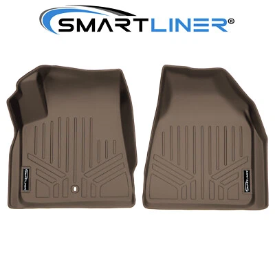 SMARTLINER Floor Mats 1st Row Tan 2007-2017 Enclave Traverse Acadia Outlook SUV Foto 1 de 4