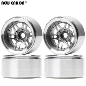 Aluminum Negative Offset 1.9" Beadlock Wheel Rim for 1/10 RC SCX10 TRX4 Redcat - Picture 1 of 59