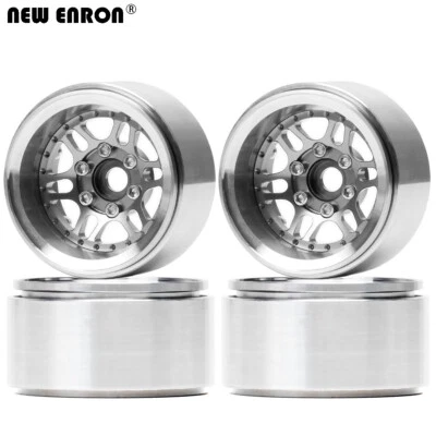 Aluminum Negative Offset 1.9" Beadlock Wheel Rim for 1/10 RC SCX10 TRX4 Redcat - Image 1 of 4