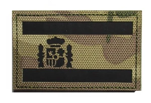 Patche Espagne drapeau armée PVC 3D camo tactical patch scratch airsoft - Picture 1 of 3