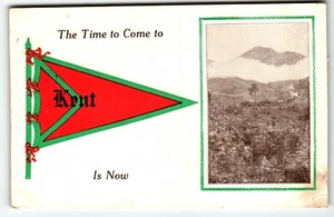 Postcard Kent Iowa IA Pennant Card Union County Former Town - Picture 1 of 2