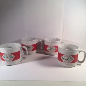 McIlenny Tabasco Hot Sauce Soup Coffee Mugs Cups Set Of 4 Dat’l Do-it - Picture 1 of 8
