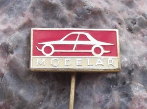 Vintage Scale Model Car Maker Designer Club Czechoslovakia Modelar Pin Badge - Picture 1 of 2