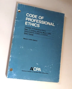 Professional Ethics: The American Institute of Certified Public Accountants  - Picture 1 of 2