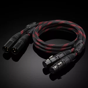 Pair 3Pin XLR Male to Female Balance Cable OFC Copper Signal Line Extension Cord - Picture 1 of 6