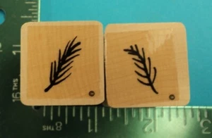 PINE BRANCH Rubber Stamps by Close to My Heart Set of 2 - Picture 1 of 2