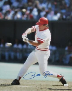 Foto autografiada/firmada 16x20 de Pete Rose Cincinnati Reds JSA 189712 - Imagen 1 de 3